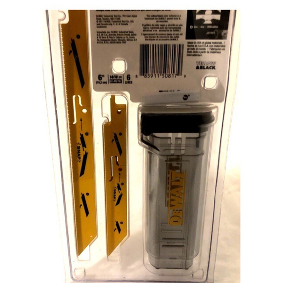 DEWALT Reciprocating Saw Blade Set 8 pc Breakaway Bi-Metai USA DWABK48SETCS NEW - Picture 3 of 6